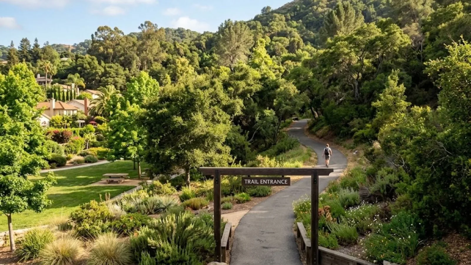 A local view in the Santa Fe Hills area of San Marcos, CA
